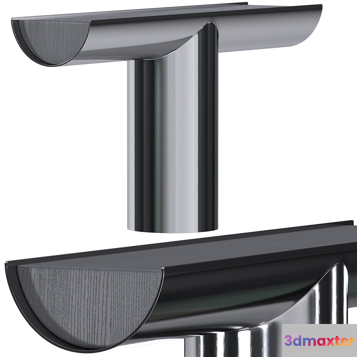 Console table from Minotti Pilotis series 3D Max