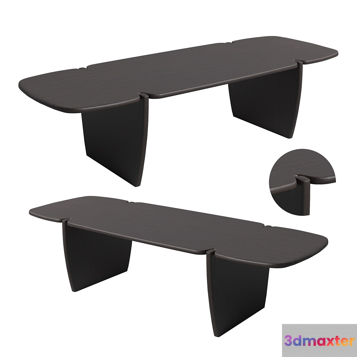 Coffee table MAHOGANY PI FROM ETHNICRAFT 3D Max
