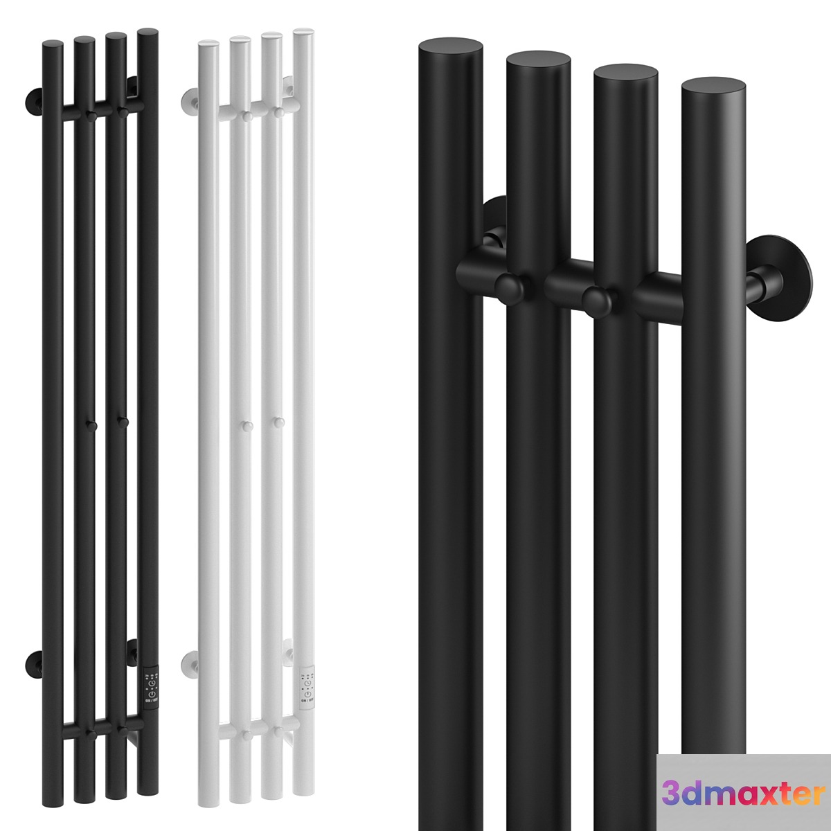 Electric towel warmer EWRIKA Penelope V 120х15 - No.2 3D Max