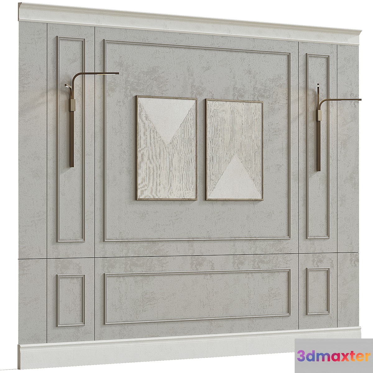 Decorative wall composition 34 3D Max