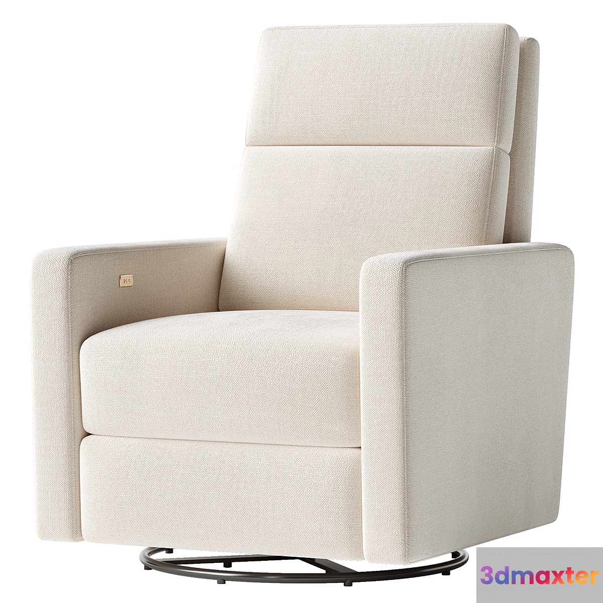 Rixby Natural Nursery Power Recliner - No.2 3D Max