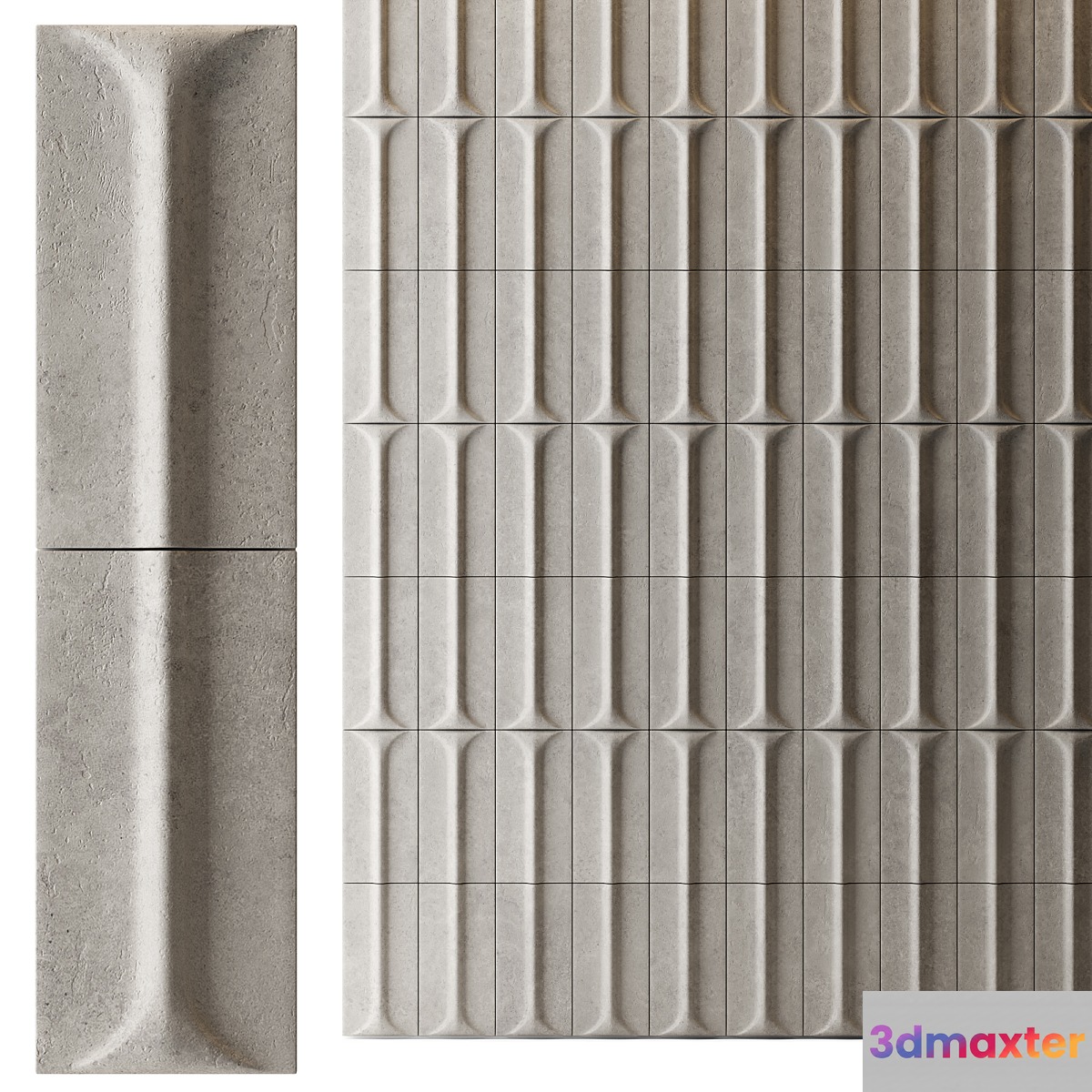 Wall panels 01 3D Max