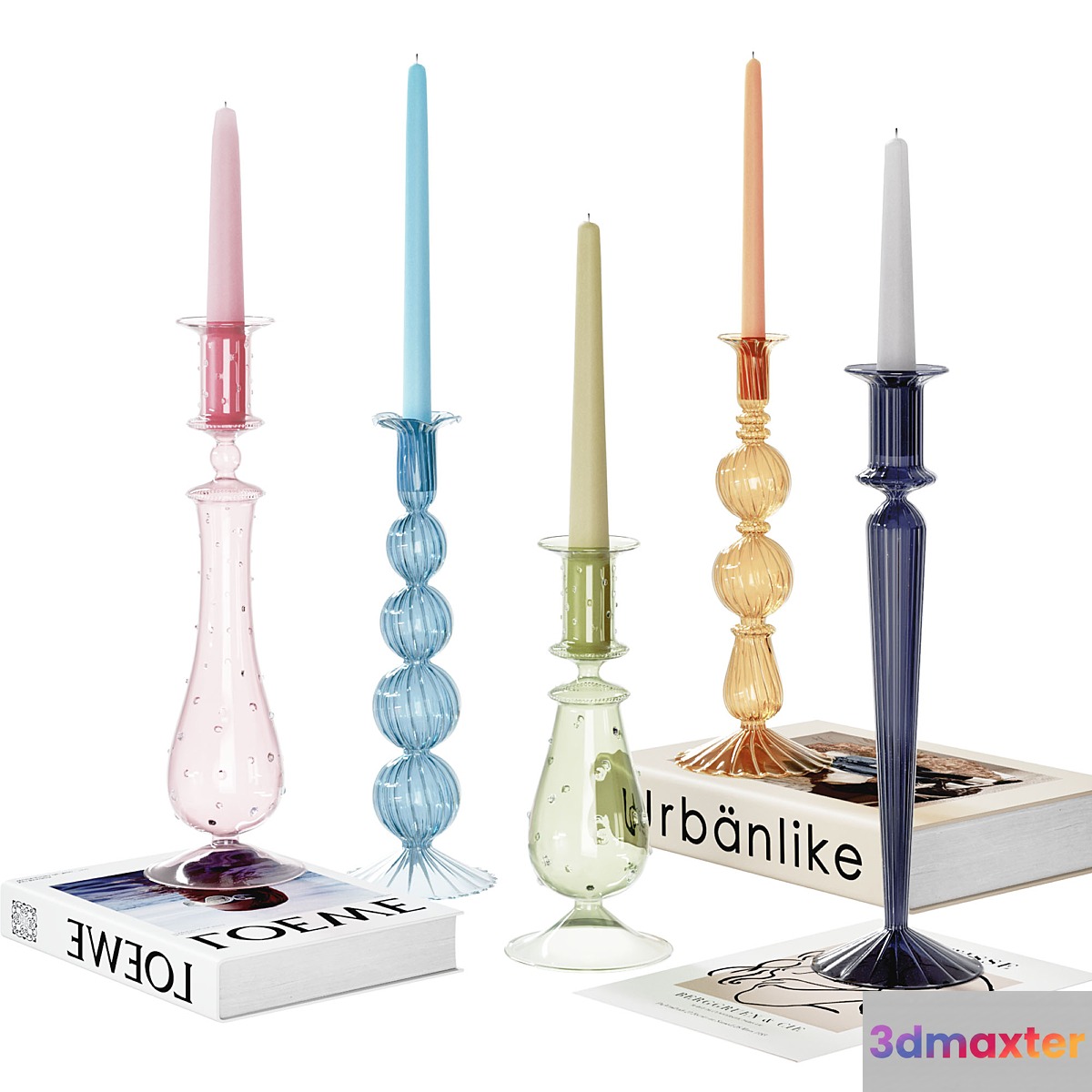 Decorative set with candles