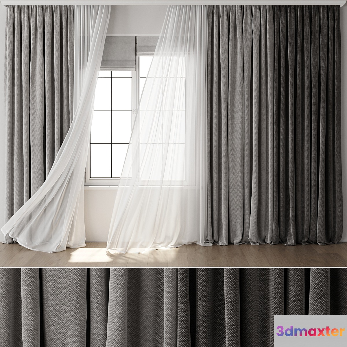 Old Curtain for Interior 118 3D Max