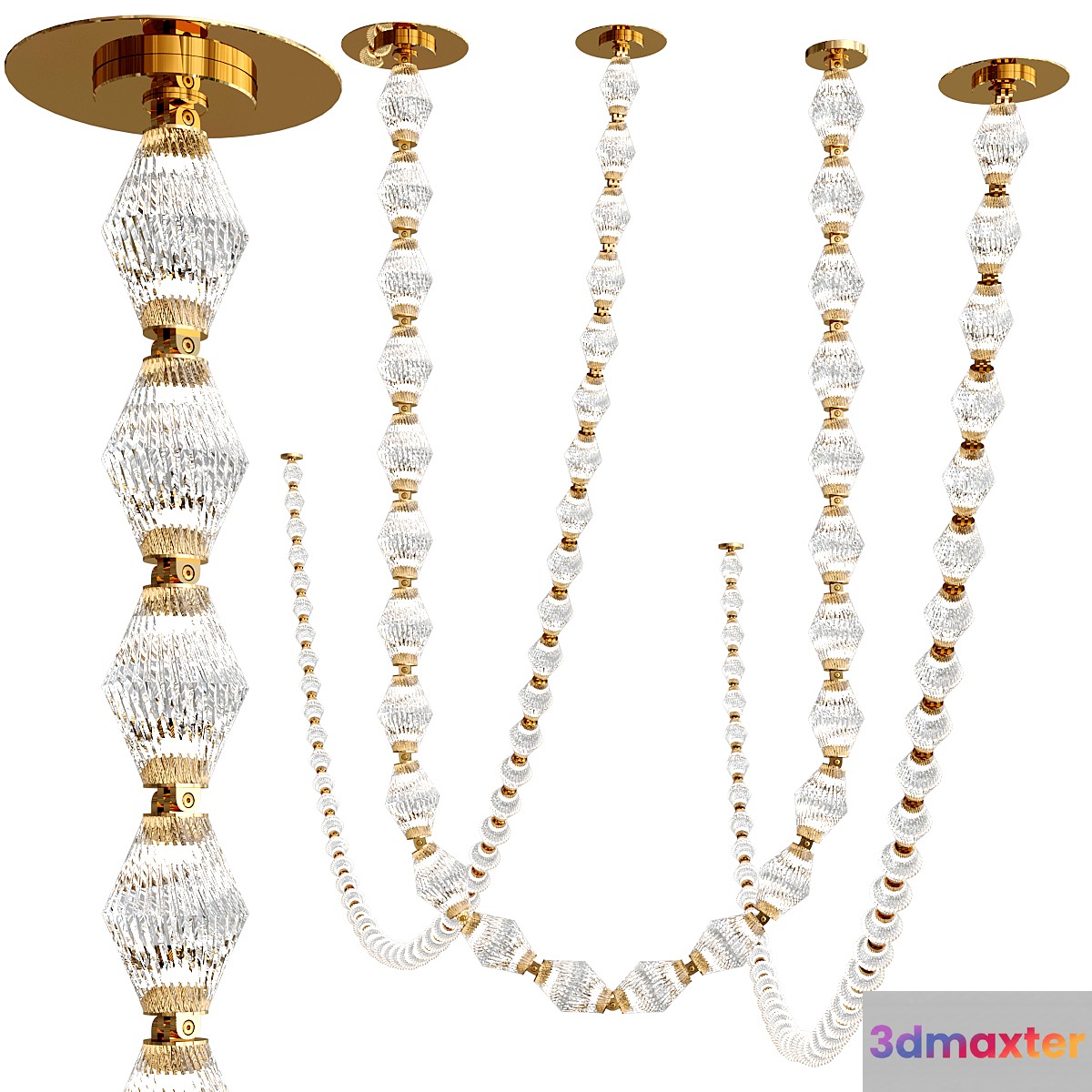 COLLIER chandelier collection 3D Max