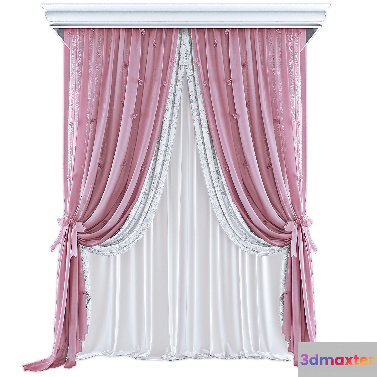 Curtains 595 - No.2 3D Max