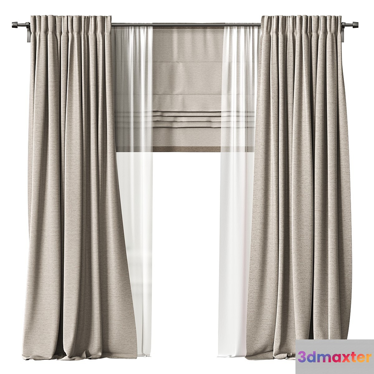 Curtains 3D Max