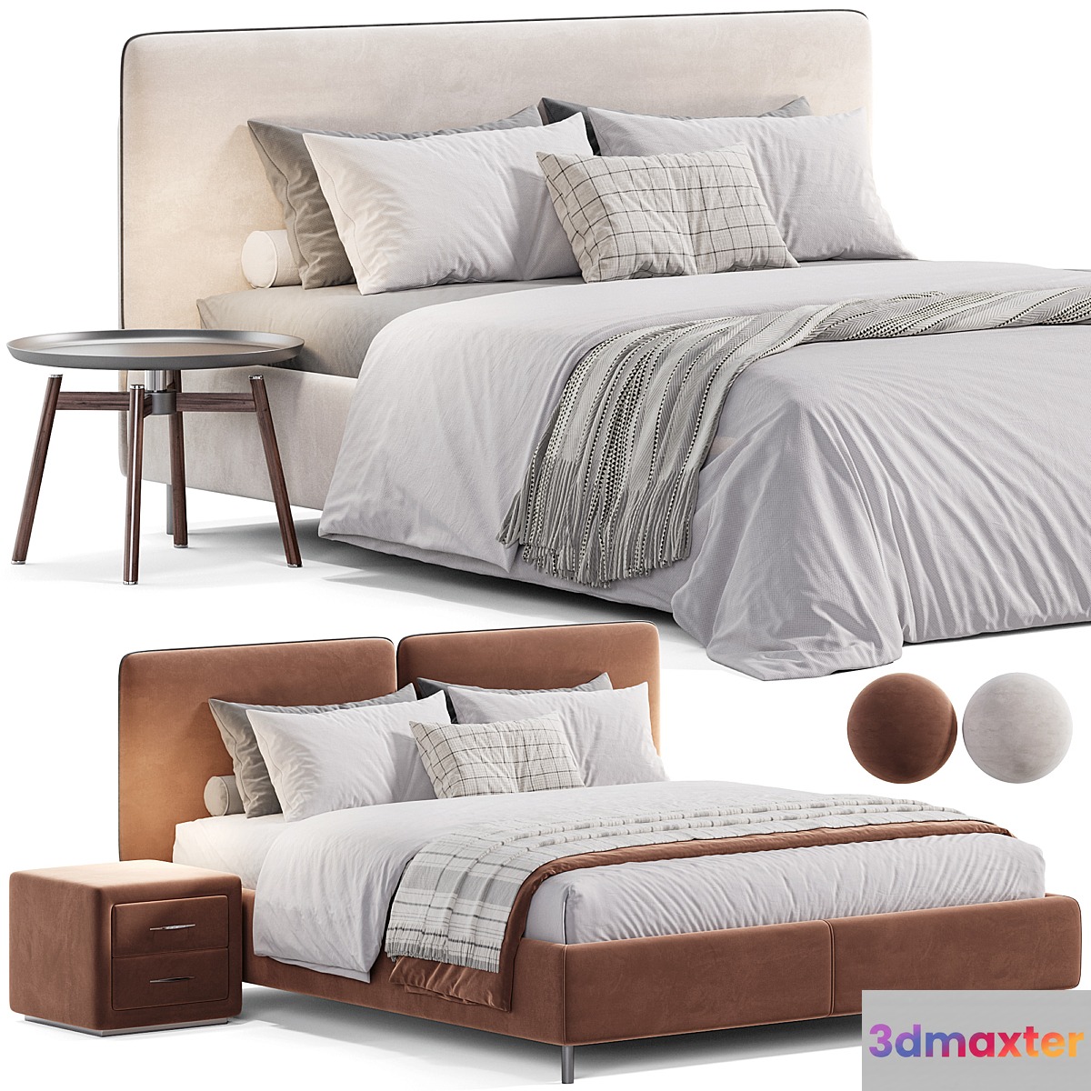 Twils Frick Round Bed 3D Max