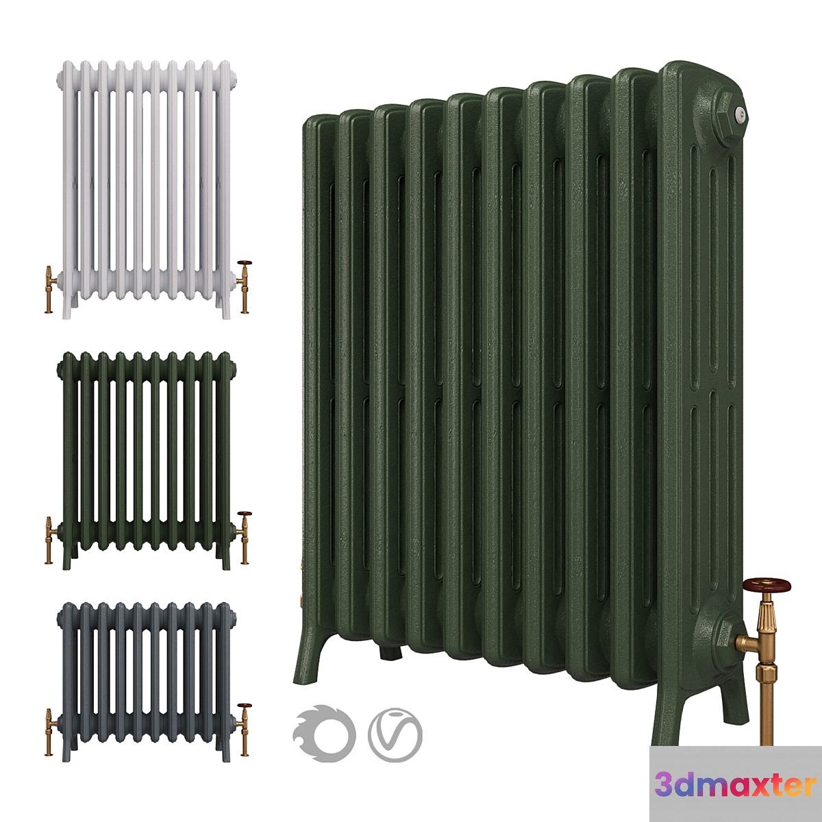 Heating battery Derby 3D Max