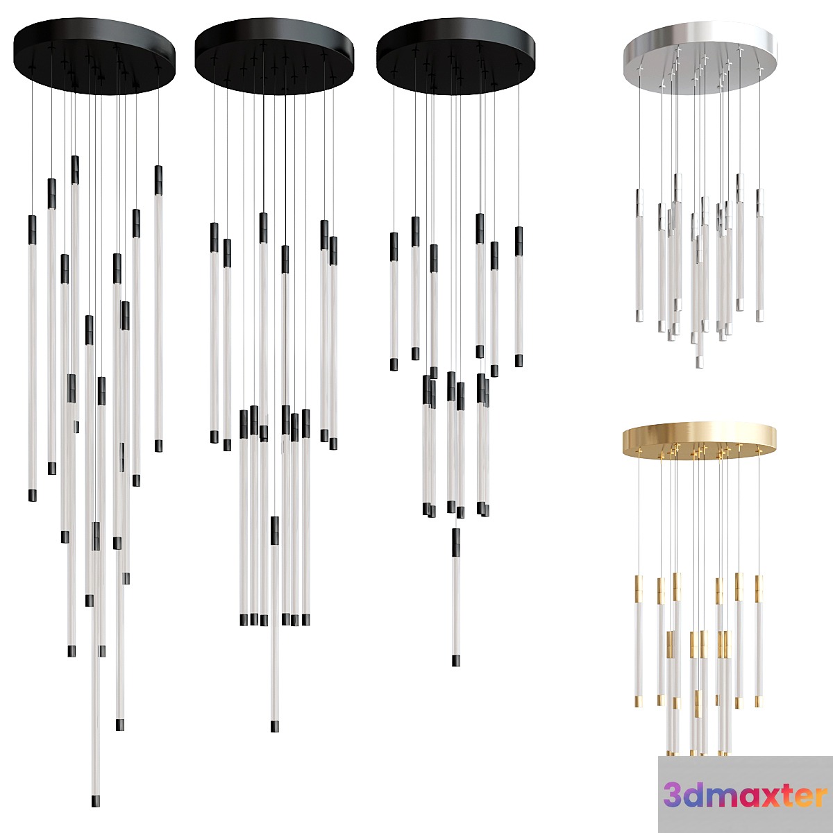 MOTIF LED Multi Light Pendant 3D Max