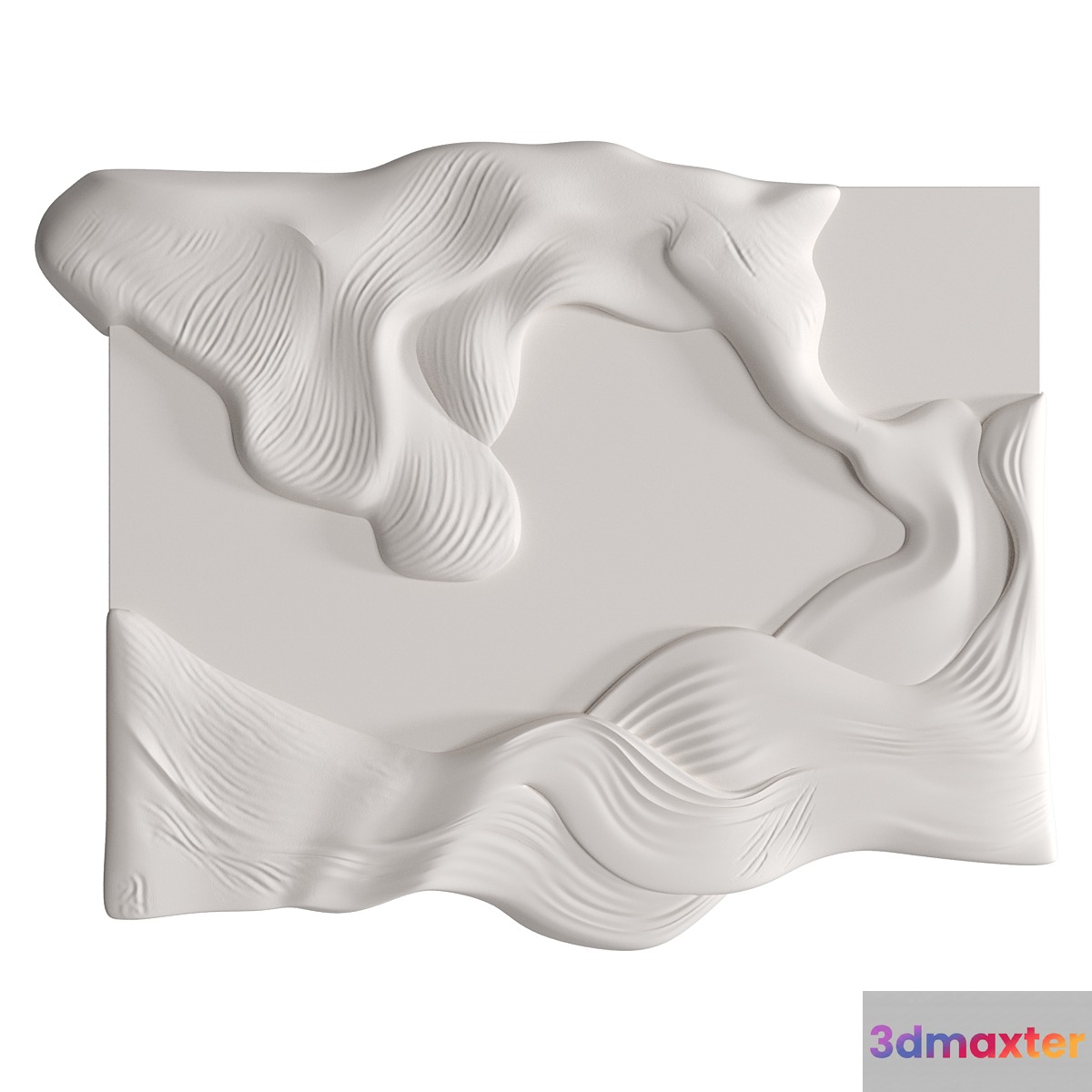 Gypsum panel Waves 3D Max