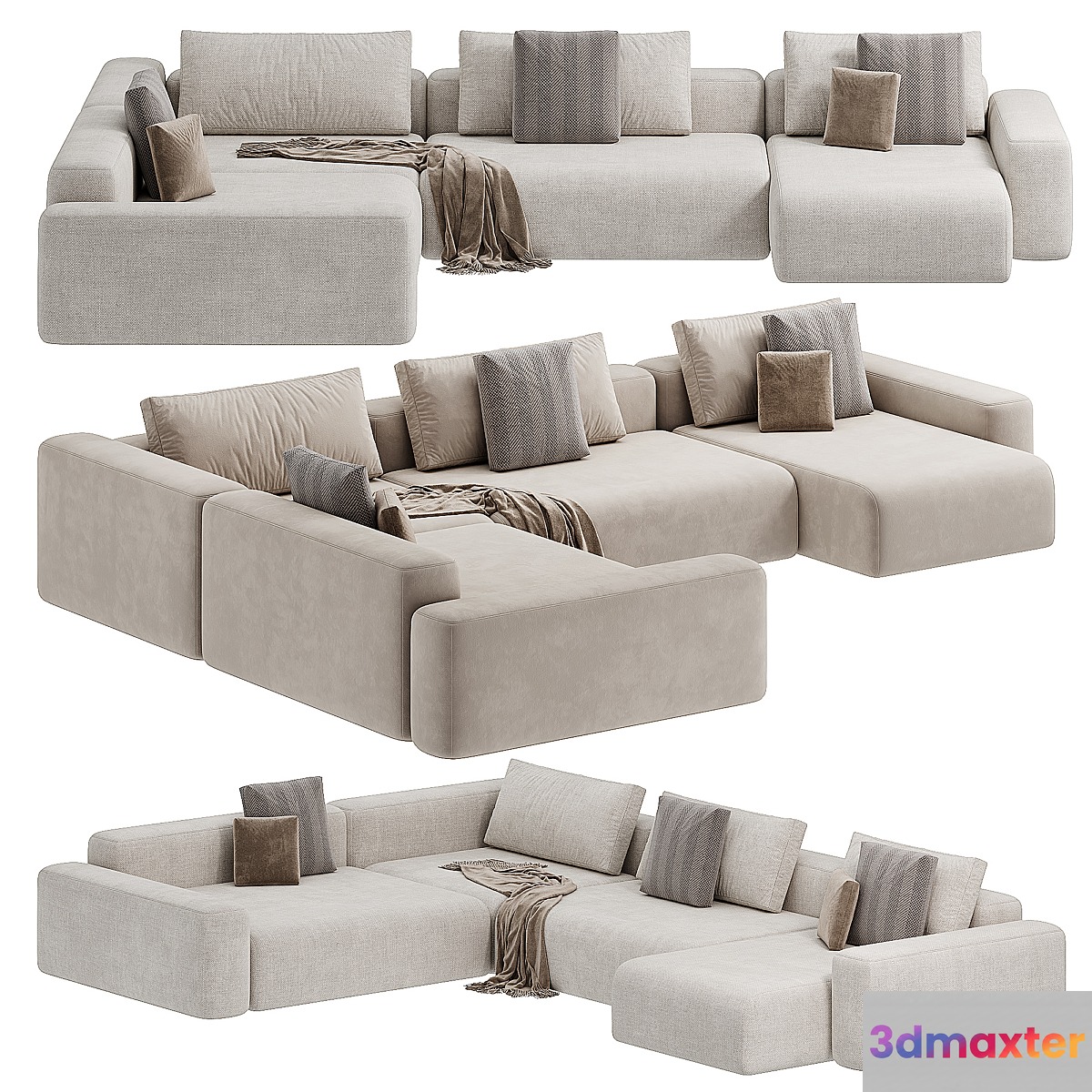 Flavio Linia Contempo Sofa 2 3D Max