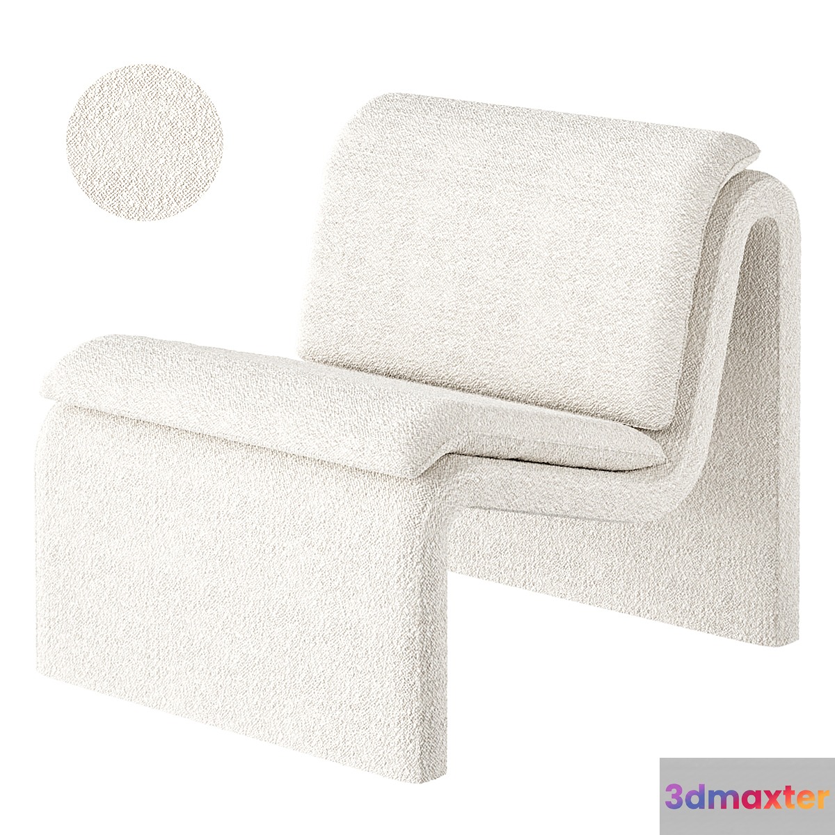 Wally Boucle Curvature Chair by Urban Outfitters 3D Max