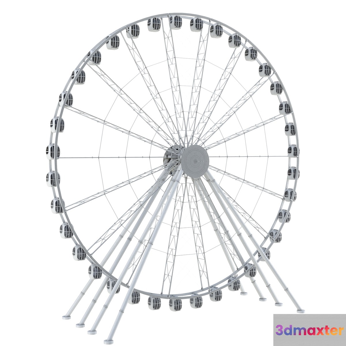 Ferris wheel 55 meters 3D Max