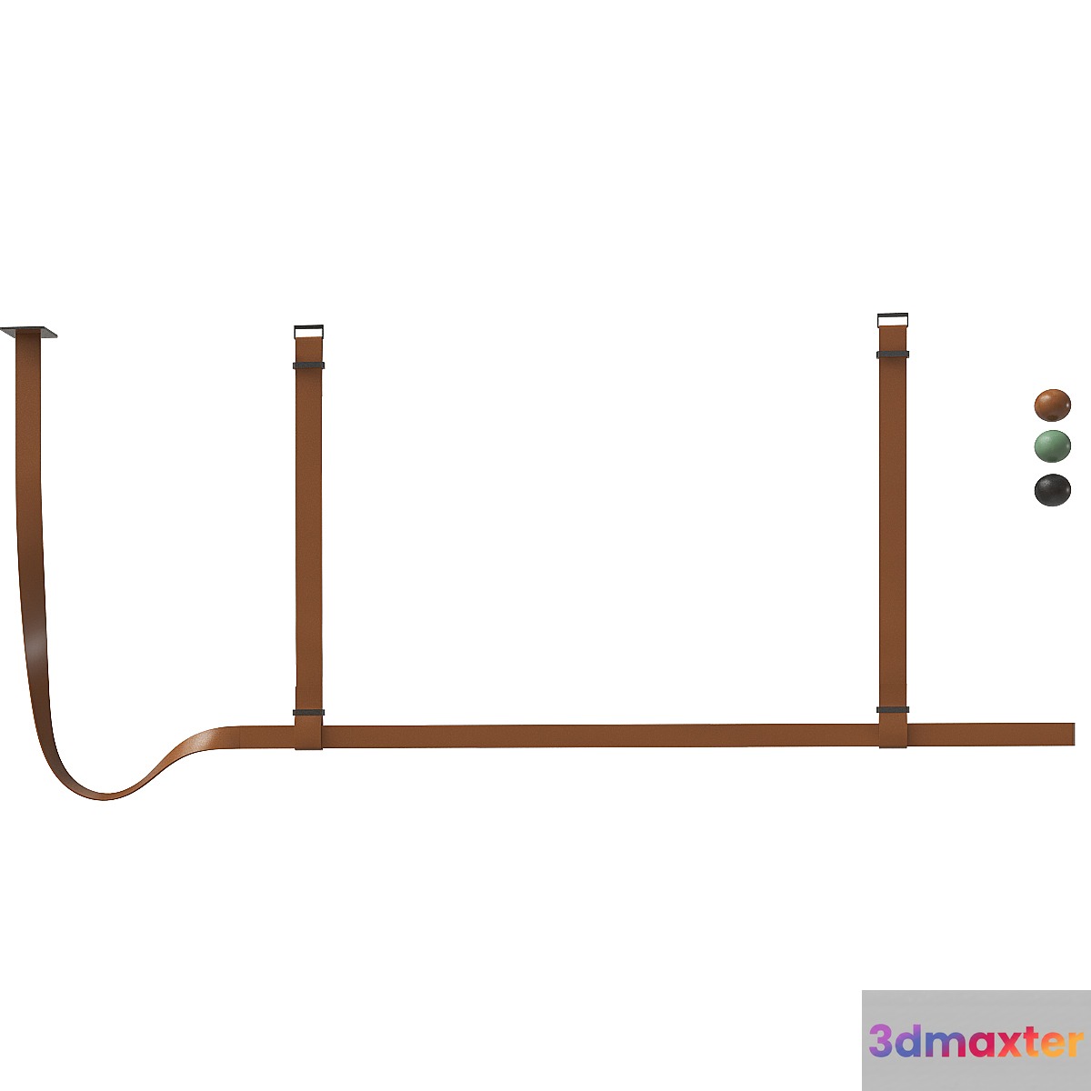 Flos BELT Leather Collection 3D Max