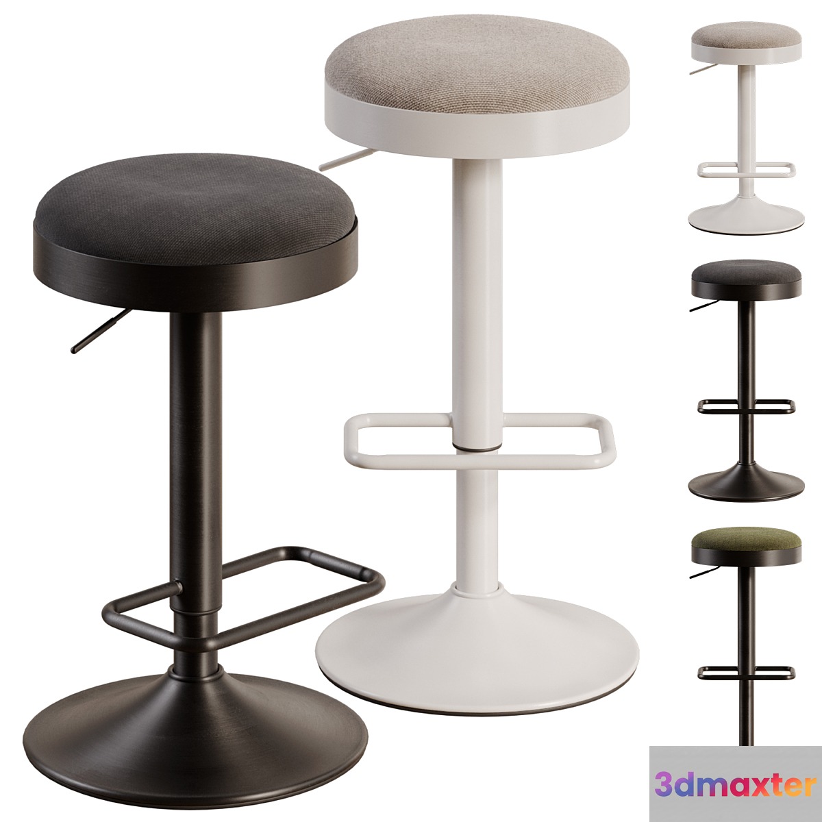 Bar stool Zaib by Kave Home 3D Max