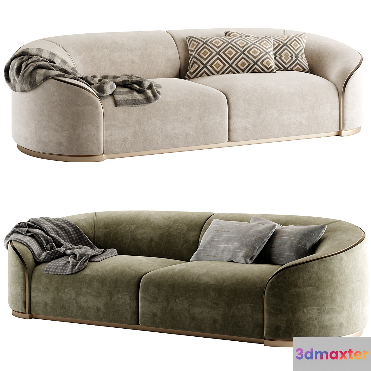 Rugiano Pierre Sofa 3D Max