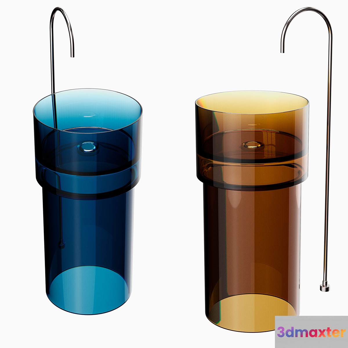 Sink ABBER Kristall AT2701Opal 3D Max