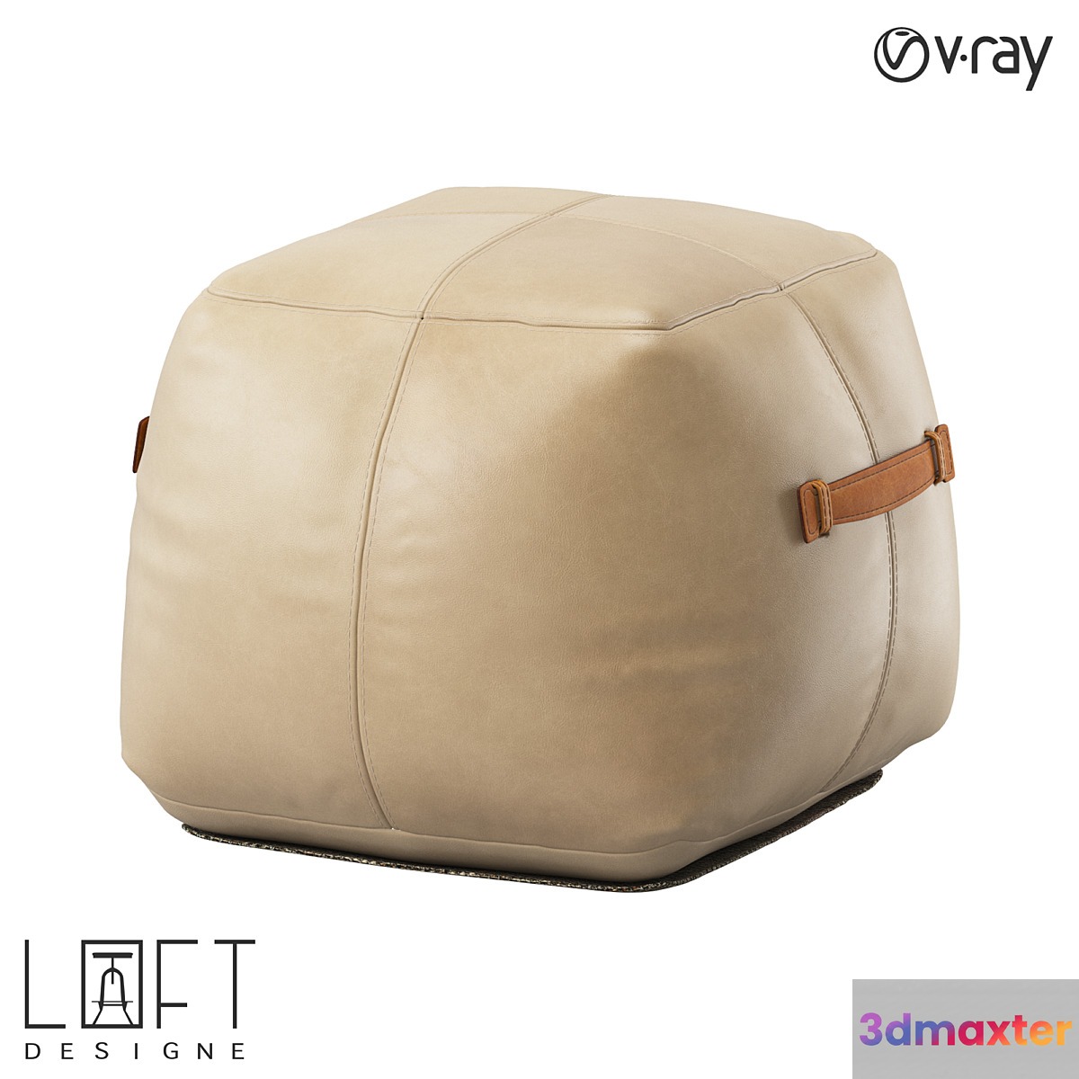Pouffe LoftDesigne 31800 model 3D Max