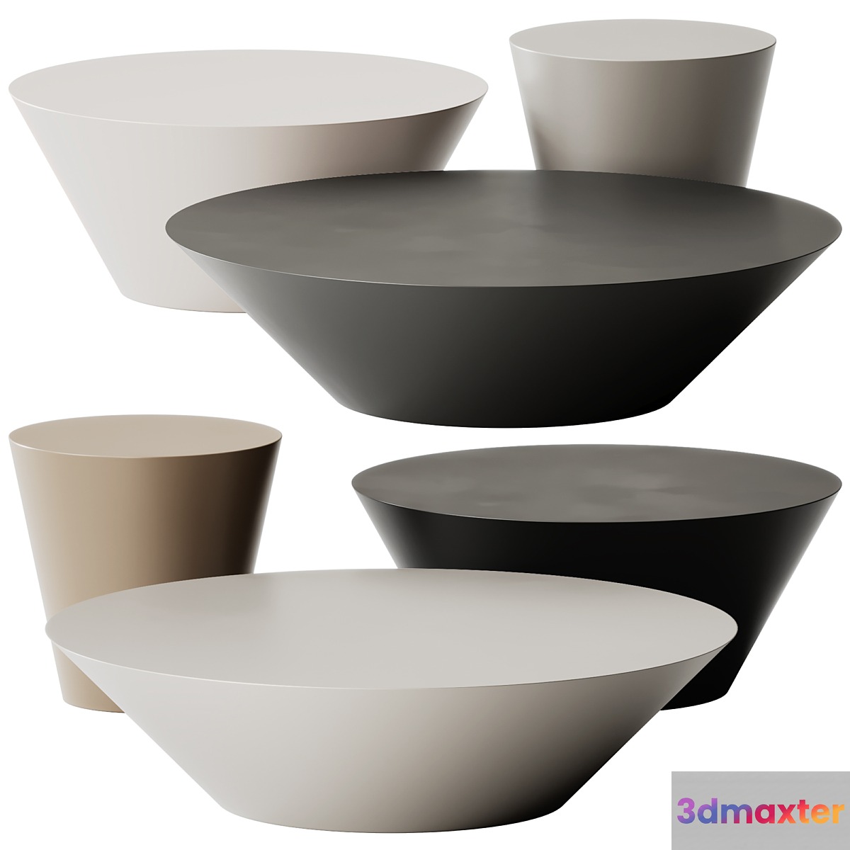 POND Round coffee tables by ACERBIS 3D Max