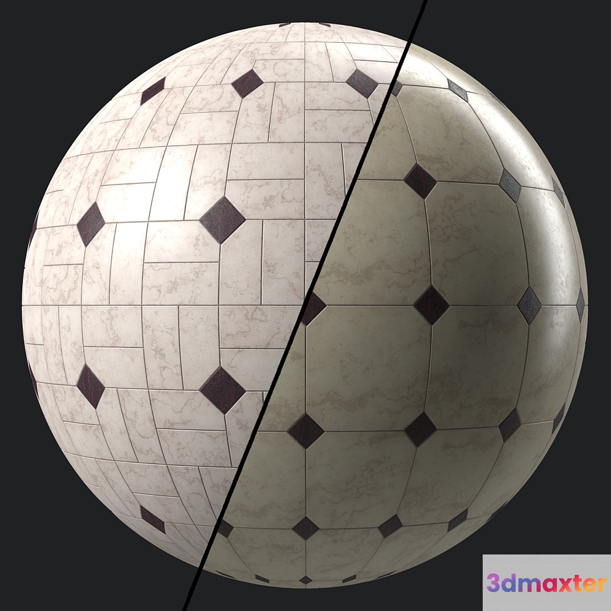 Marble Tile Materials 16- Pbr 4k Seamless
