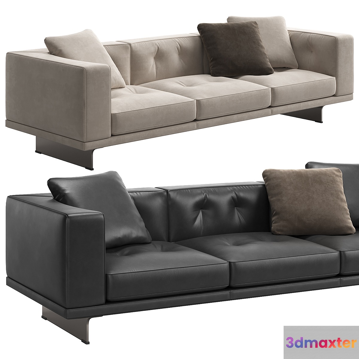 Sofa Dylan Small by Minotti 3D Max