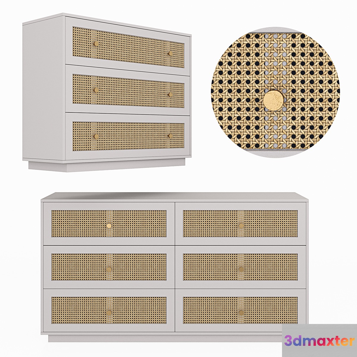 Paola chest set 3D Max