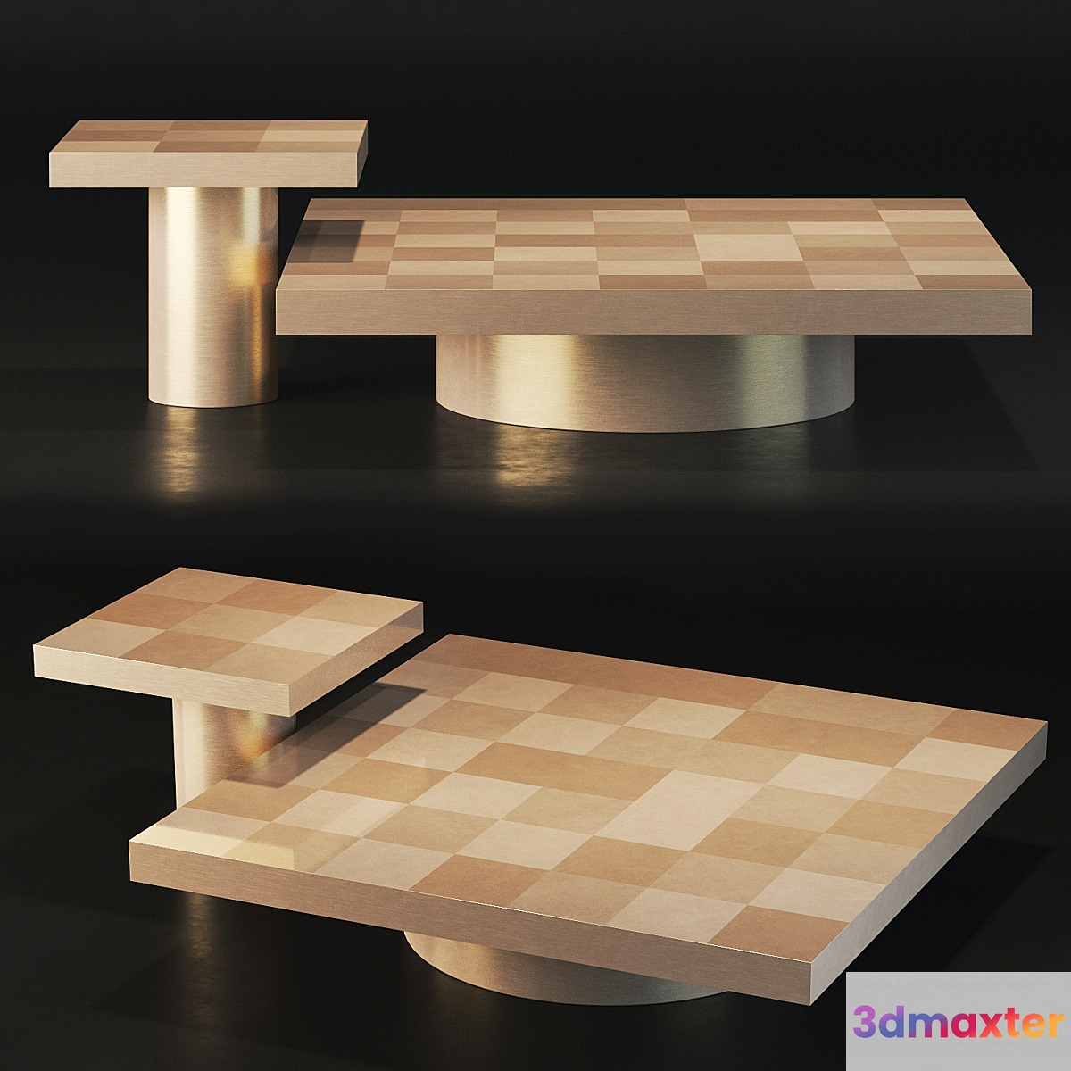 Eichholtz Coffee and Side Tables Laporte - No.2 3D Max