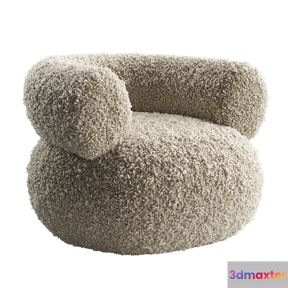 Armchair PUFFER by GOODCOLONY 3D Max
