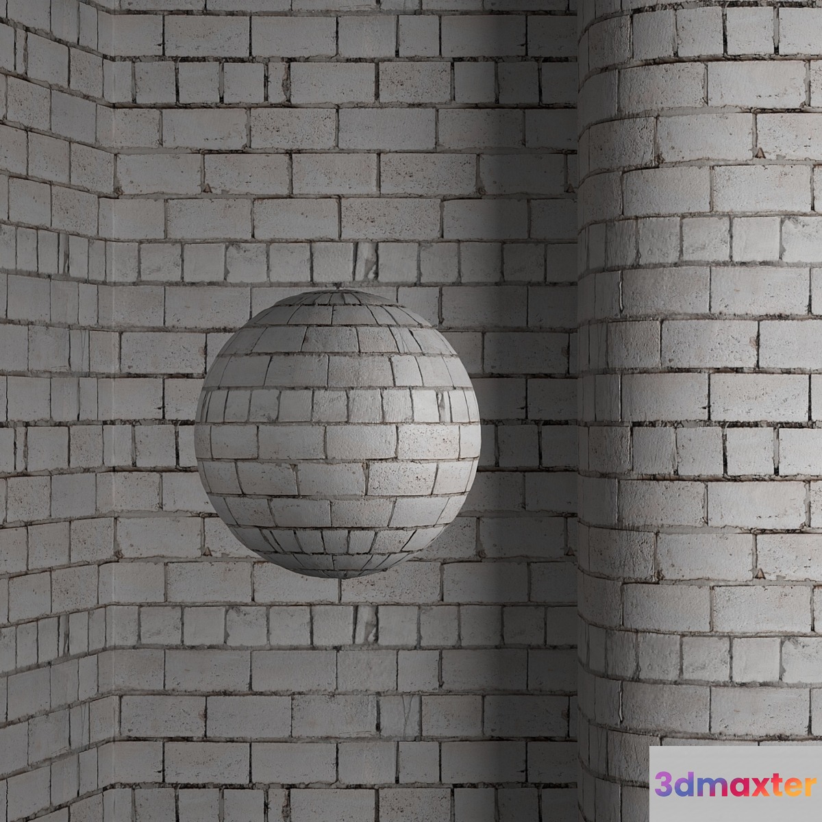 Ash block masonry Material 3D Max