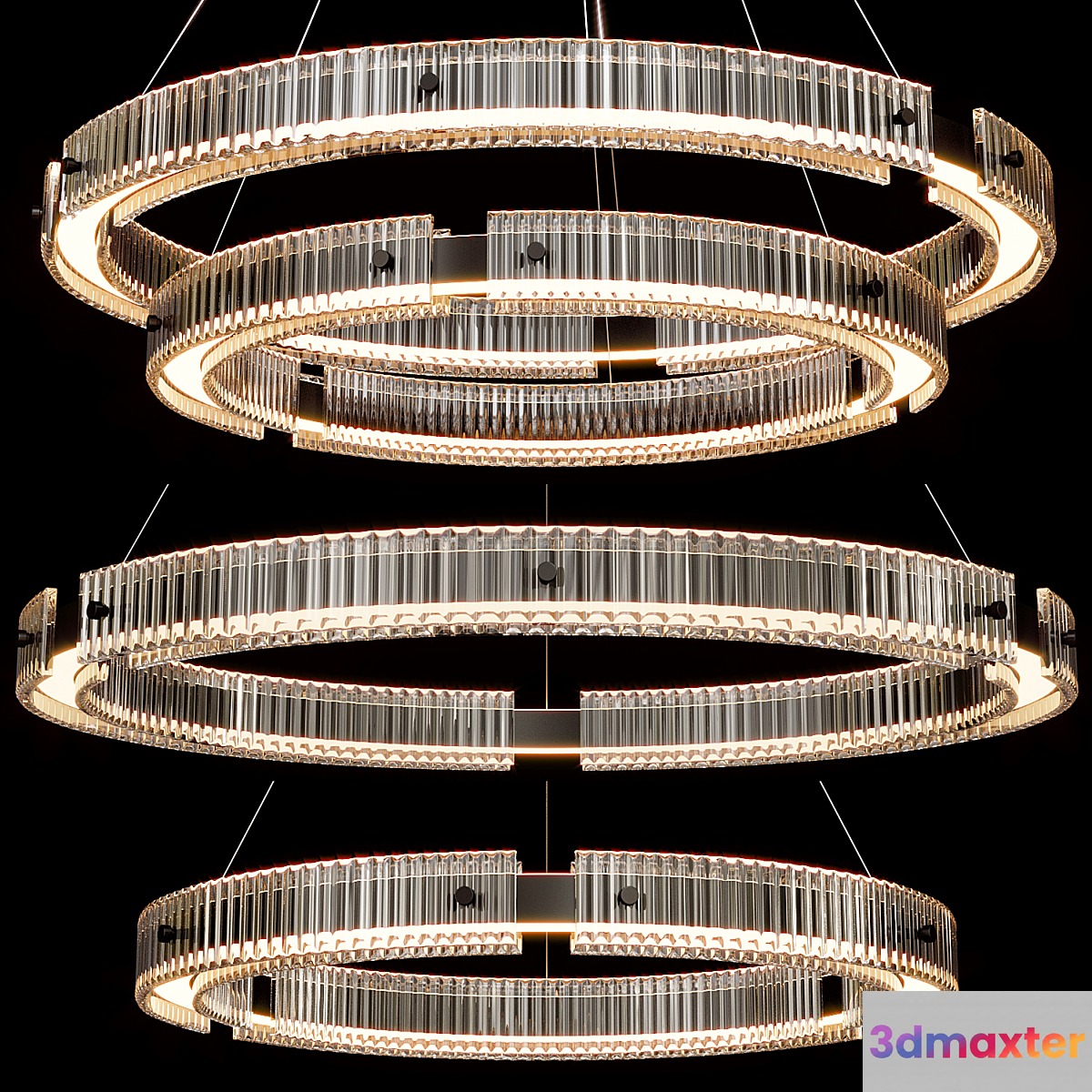 Jackson Led Chandelier 3D Max