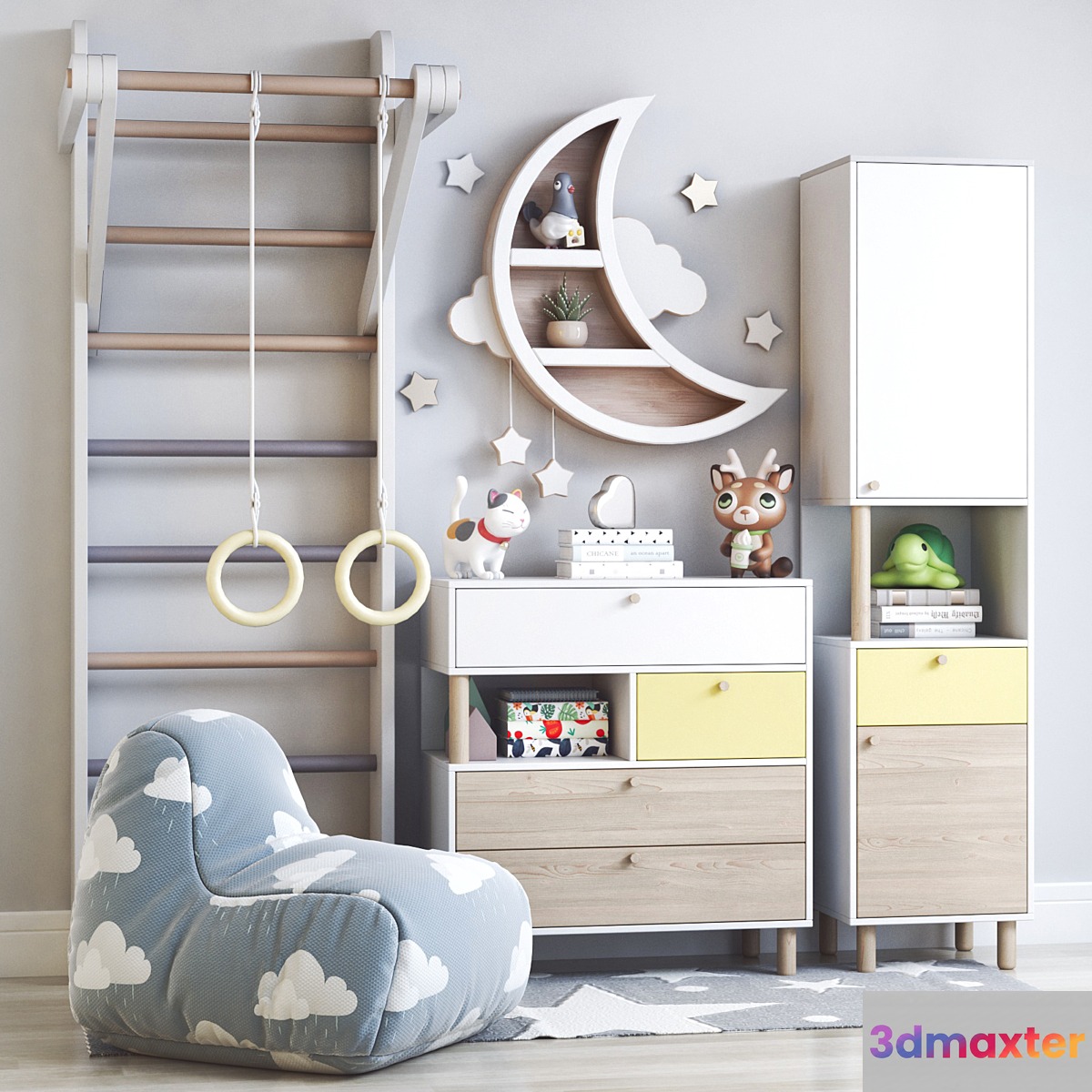 Children's furniture Deakins and toys 3D Max