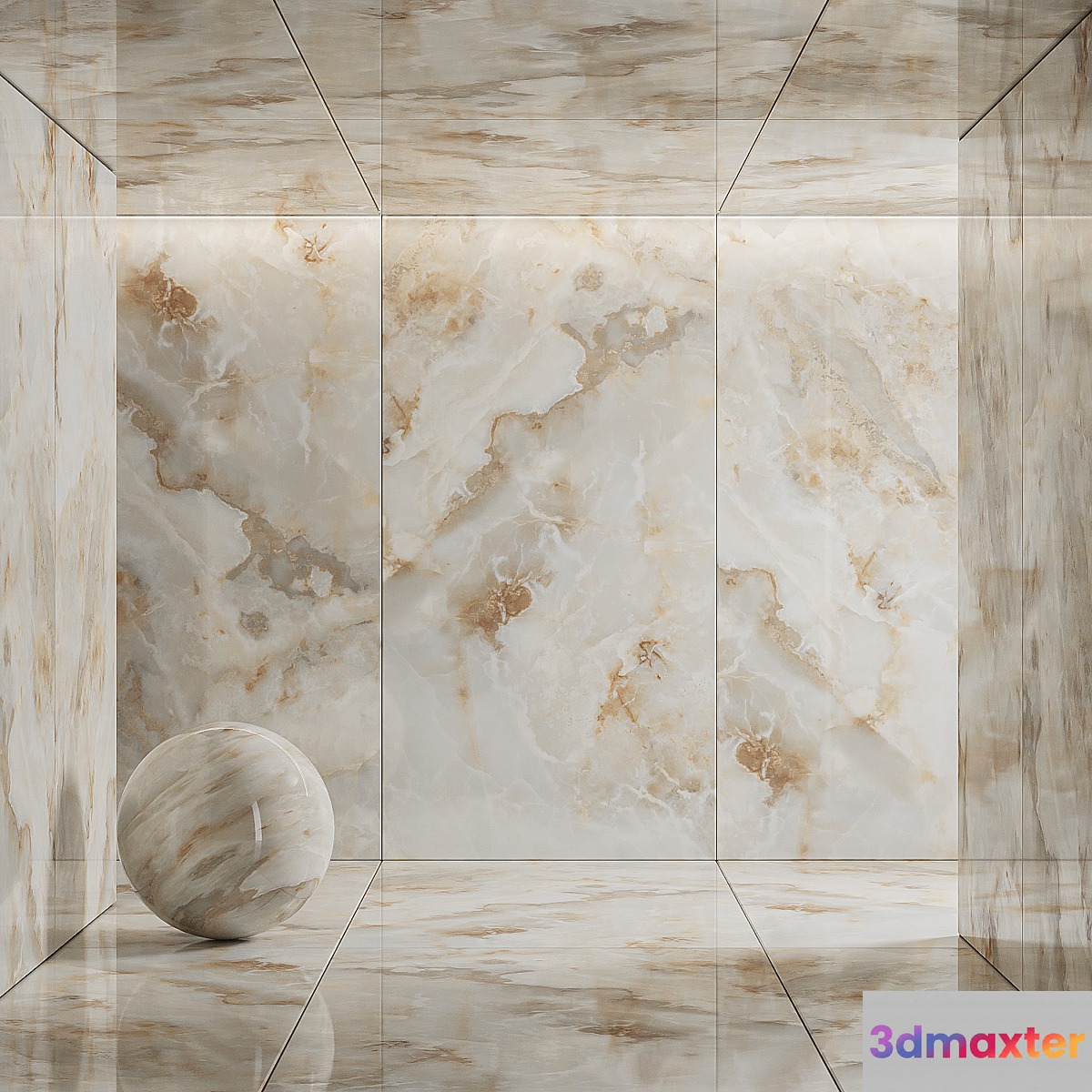 Porcelain tile Neodom Onix Pro Aurora Glossy CV20213 3D Max