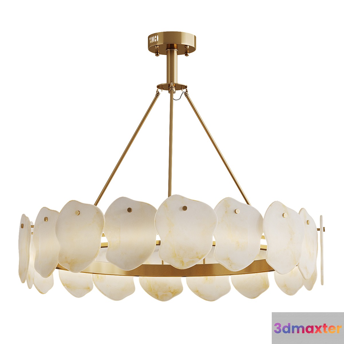 Chandelier Marble Lucretia Marble Round Chandelier 80 cm 3D Max