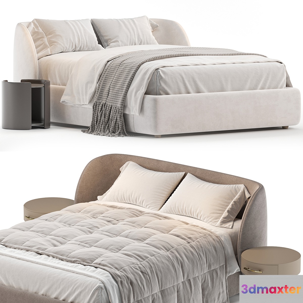 Yuna bed 3D Max