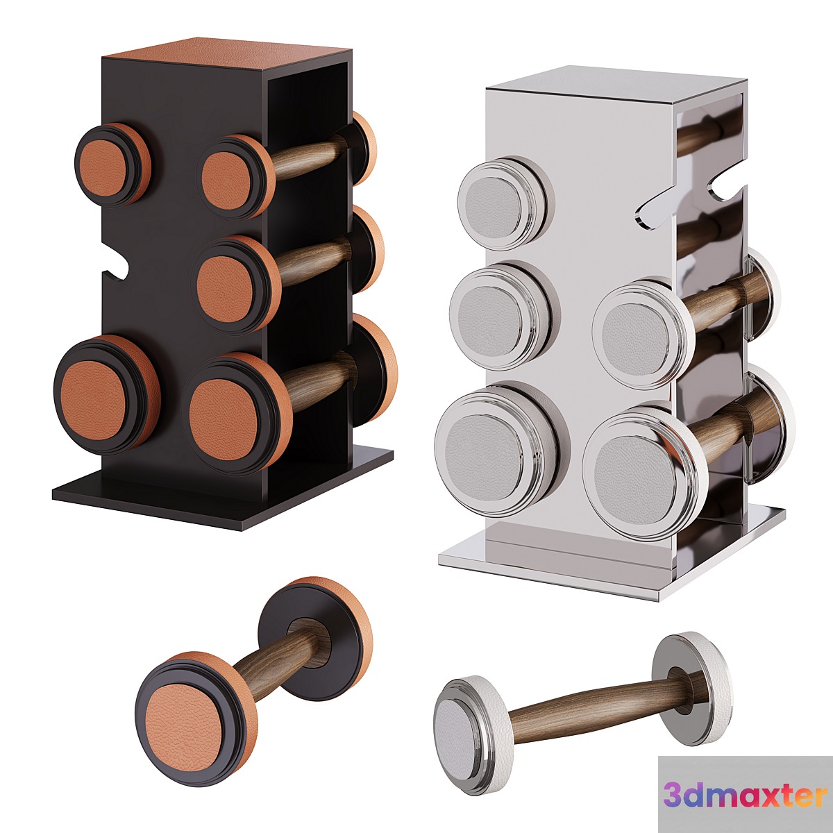 Magnus Gym Weights Set 2 3D Max