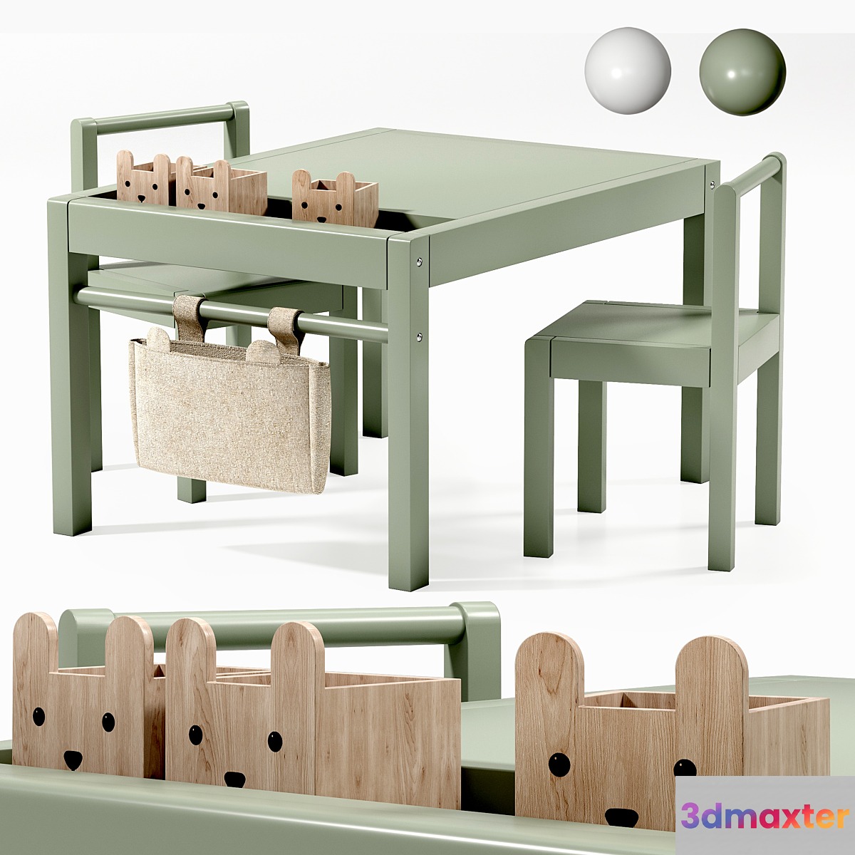 childrens chair 01 3D Max