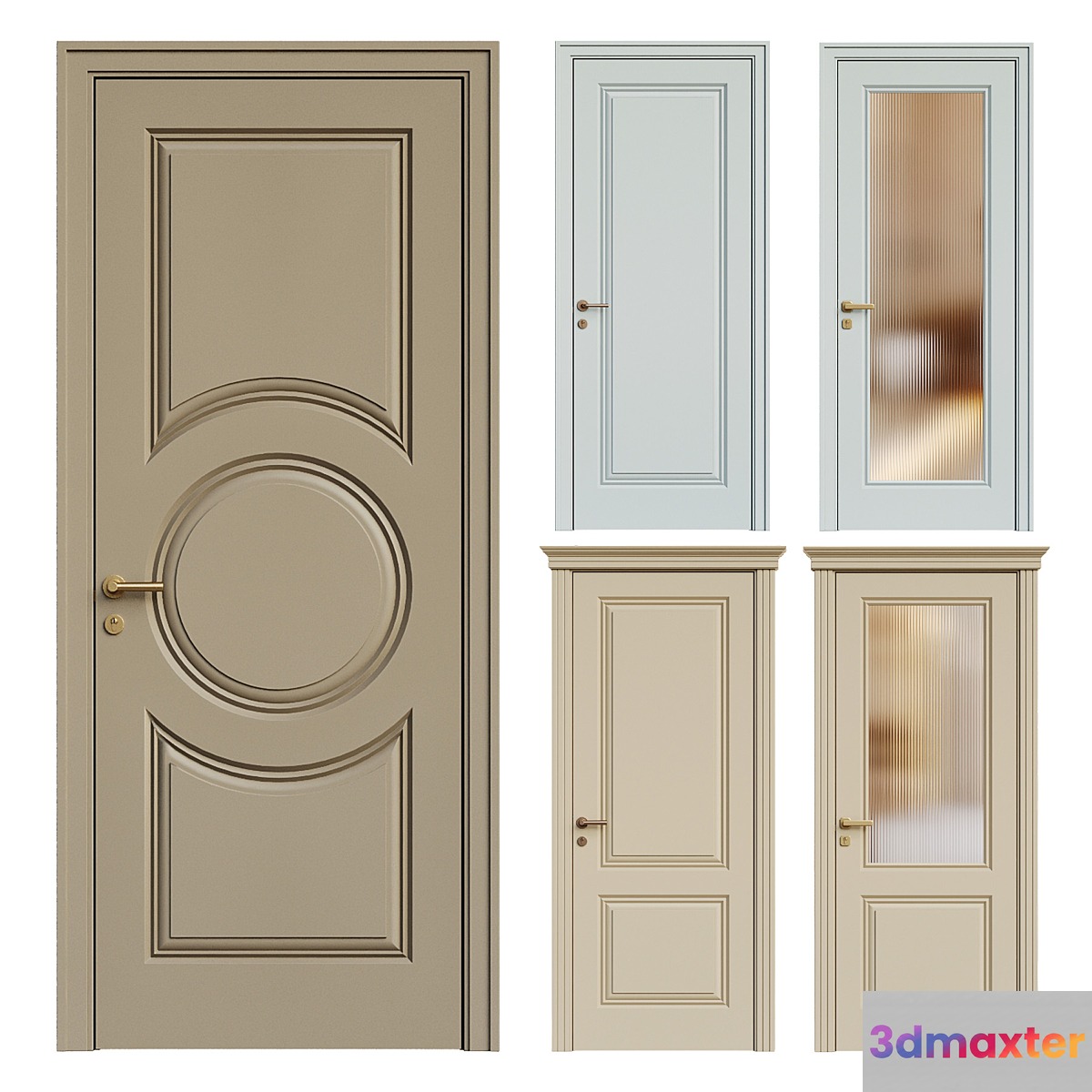 Interior door 101 3D Max