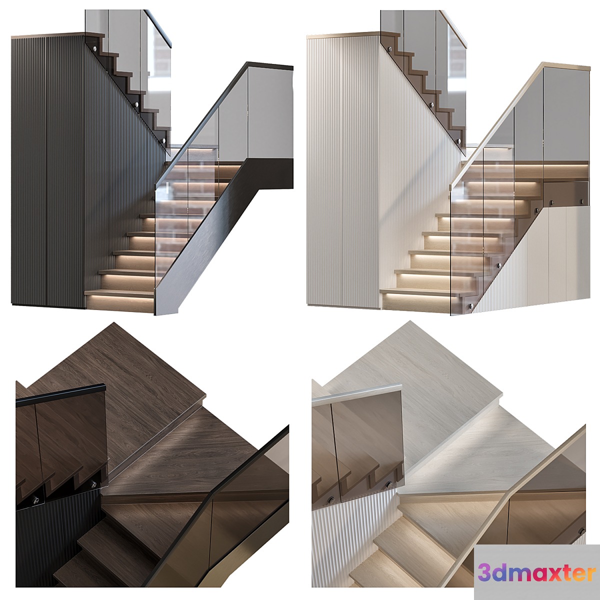 Stair modern 3m 3D Max