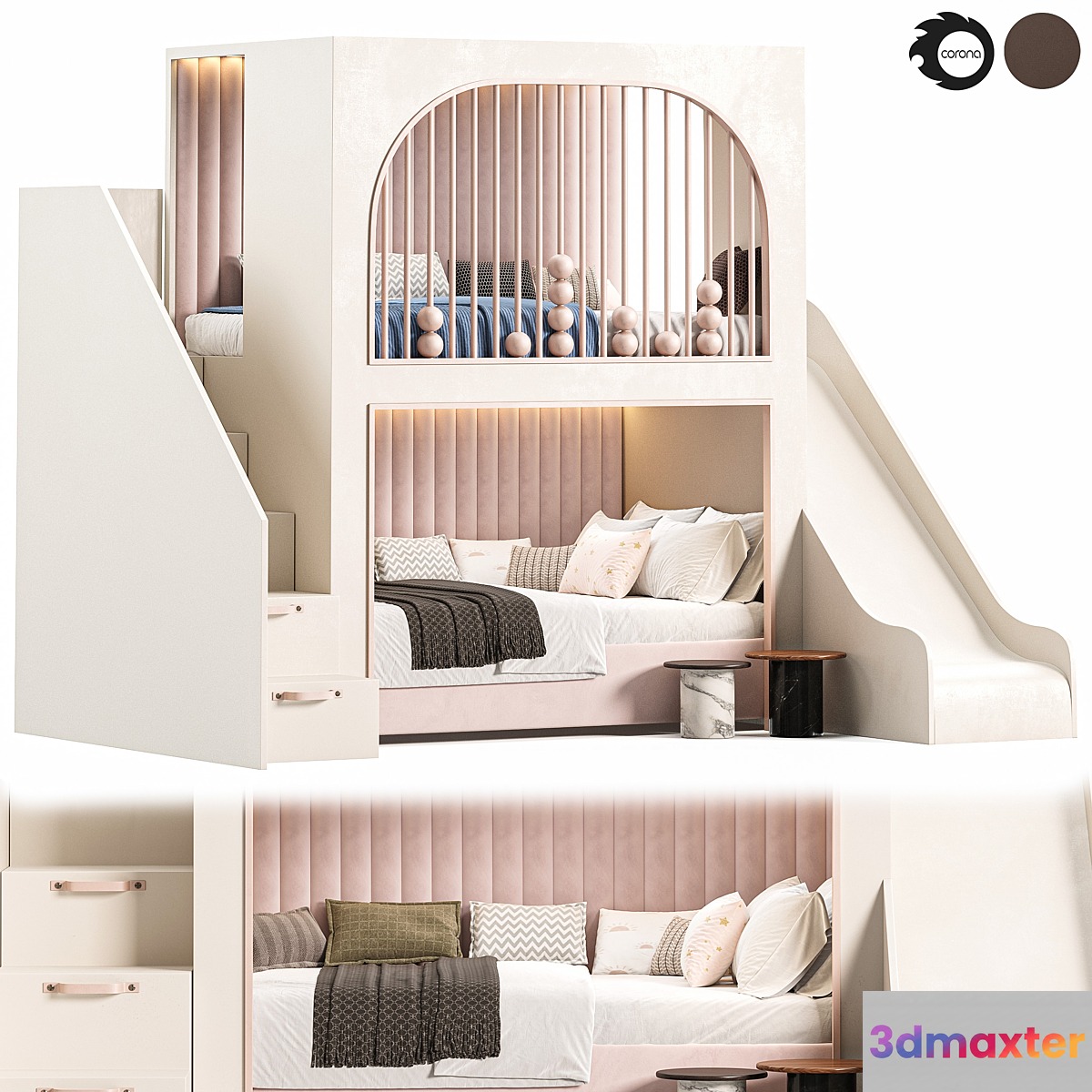 Kids bedroom 02 - No.3 3D Max