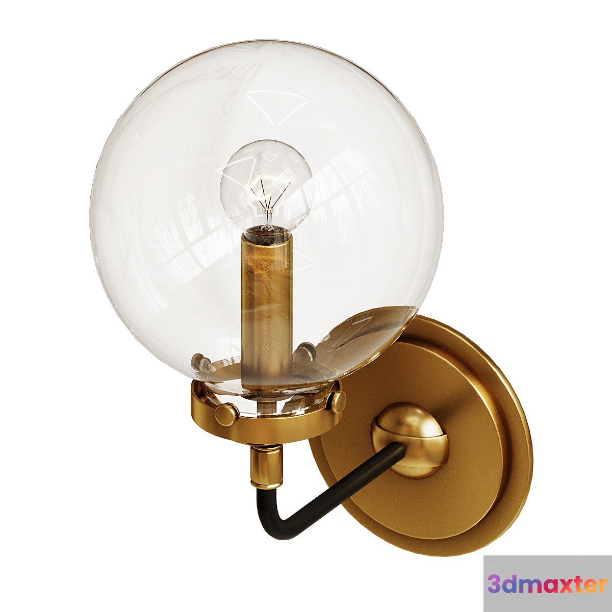 Rh bistro globe clear glass single sconce - No.2