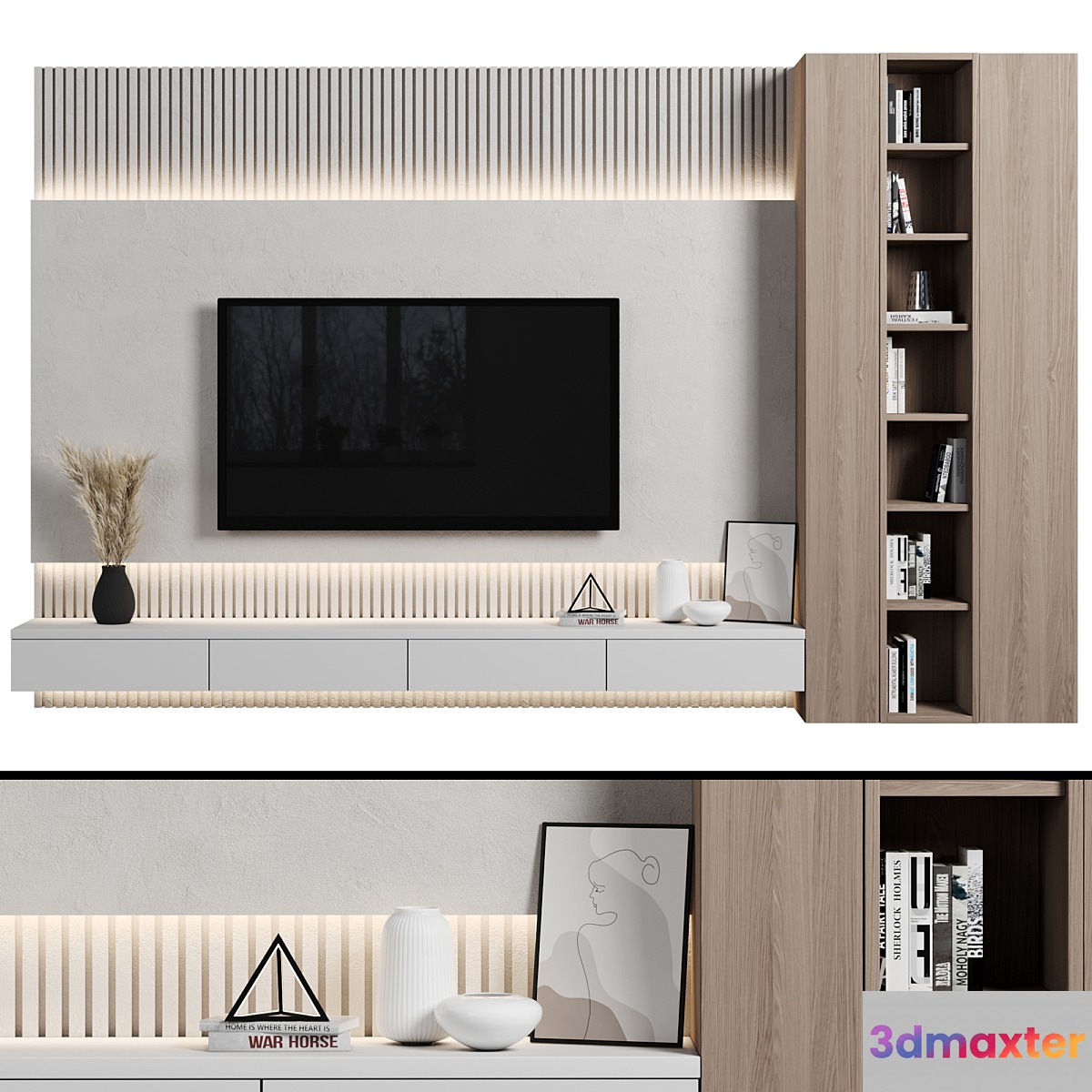 TV Wall 112 3D Max