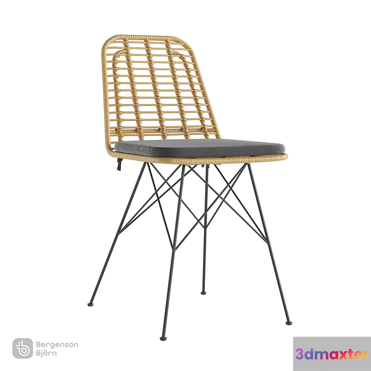 Chair Vetle Flat rattan Bergenson Bjorn
