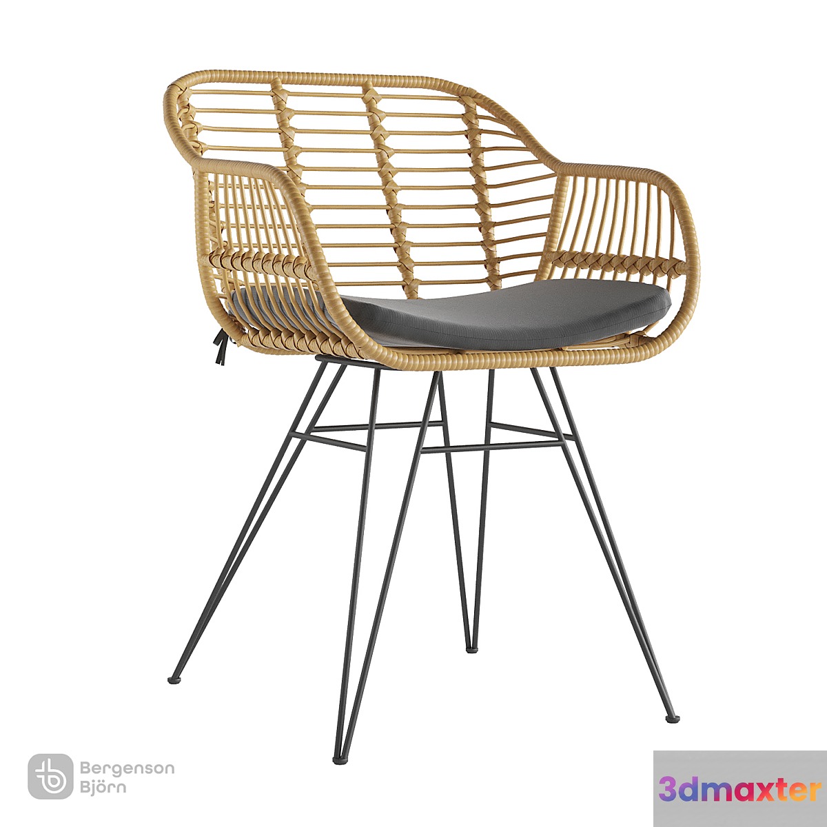 Chair Vetle Bent rattan Bergenson Bjorn