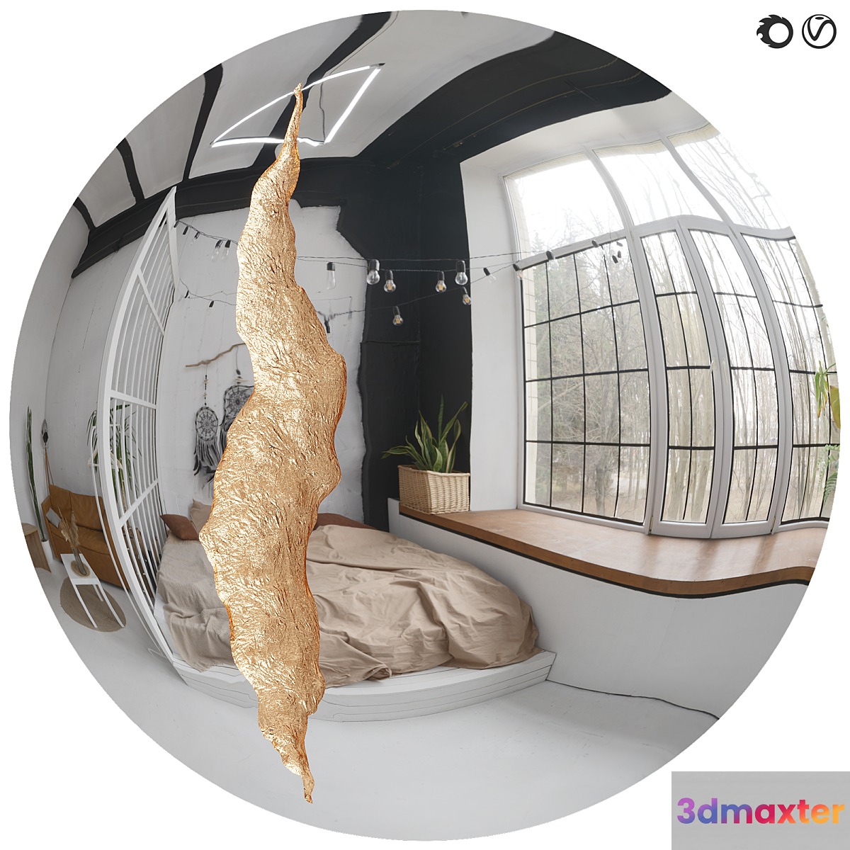 Lapiaz Mirror BOCA DO LOBO 3D Max