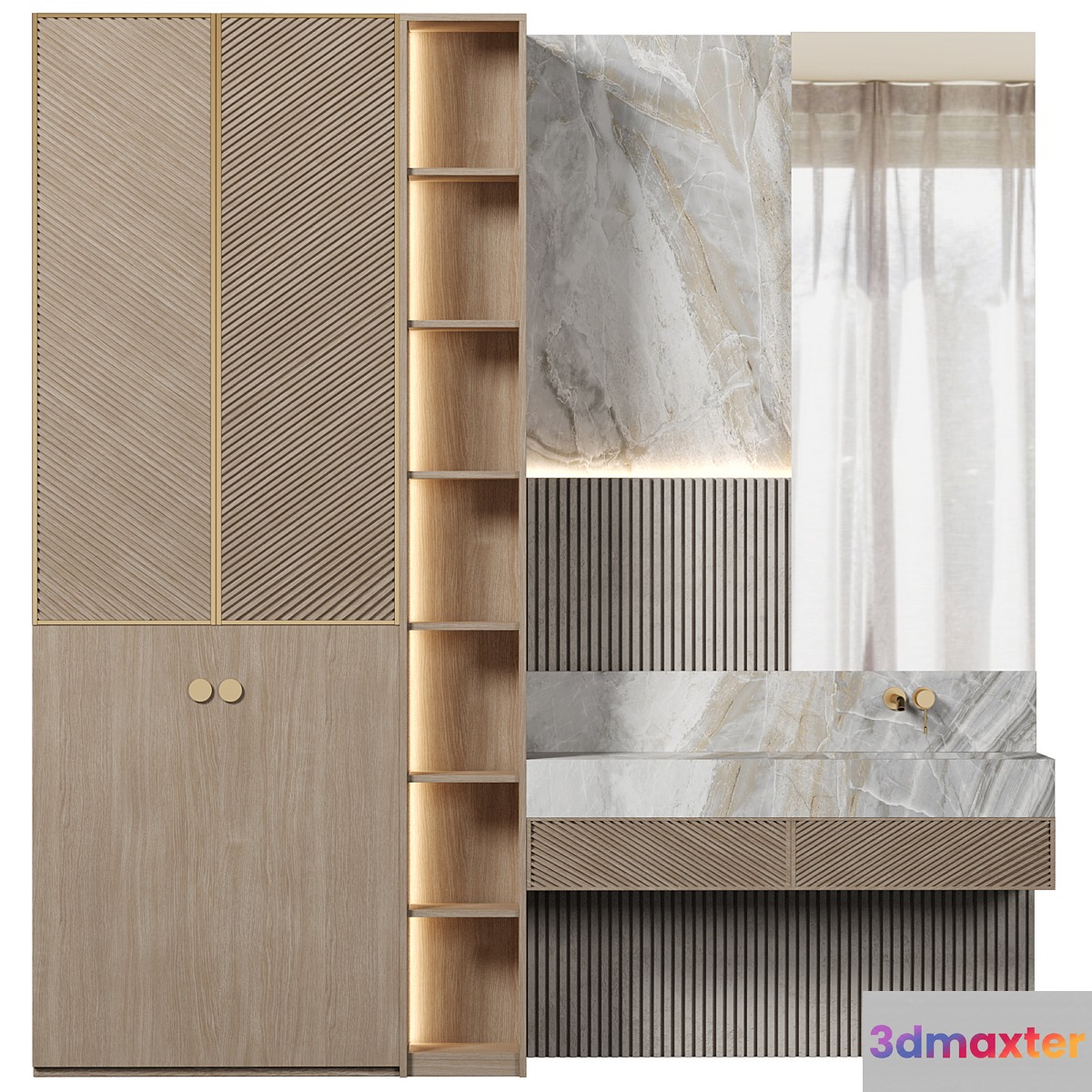 Bathroom Furniture 129 3D Max