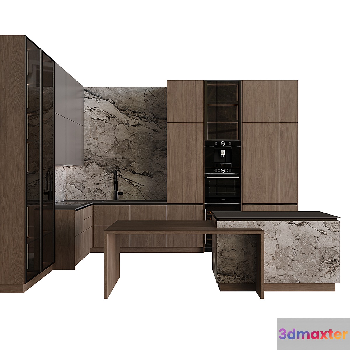 Kitchen in modern style 49 3D Max