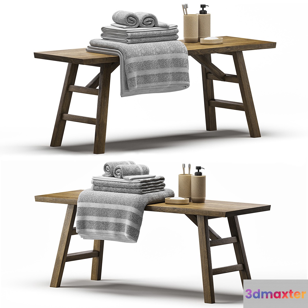 Bathroom set 3D Max