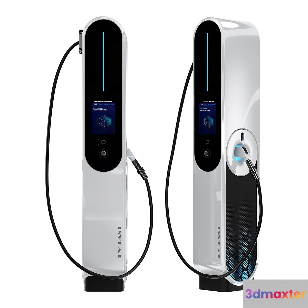 EV charger station 3D Max
