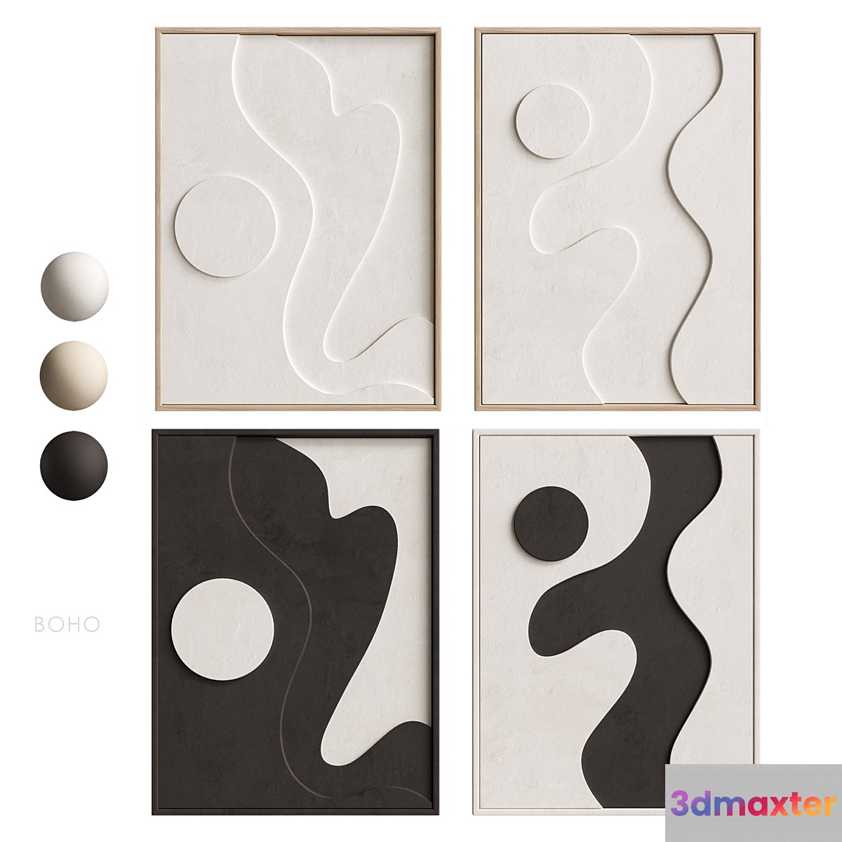 3DArt Relief Boho NG1 3D Max